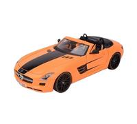 1：24 For Mercedes Benz SLS AMG Roadster Sports Car Orange Alloy Model Decoration Collection Mini Replica Toys