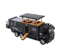 1:24 For NOMADISM F Off Road RV Collective Voiture Miniature Sound And Light Diecast Alloy Toys Car Model Vehicles Kit(Black)