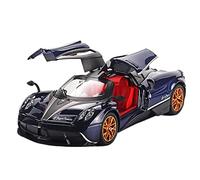 1 24 For Pagani Huayra Dinastia Modified Sports Car Alloy Die-casting Model Car Sound And Light Car Vehicles Kit(Black)