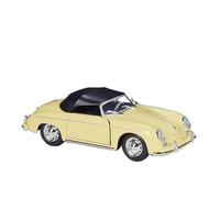 1:24 For Porsche 356A Speedster Diecast Classic Alloy Sports Car Model High Simulation Kids Toys Vehicles Kit(Yellow)