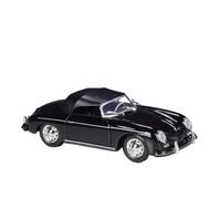 1:24 For Porsche 356A Speedster Diecast Classic Alloy Sports Car Model High Simulation Kids Toys Vehicles Kit(Black)