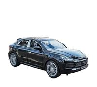 1:24 For Porsche Cayenne S Turbo SUV Diecasts Metal Car Model Simulation Sound Light Collection Kids Toy Vehicles Kit(Black)