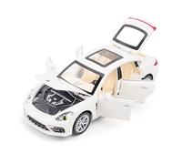 1:24 For Porsche Panamera Classic Sport Vehicles Metal Pull Back Model Car Children's Toy Gift Vehicles Kit(Wit)