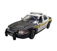 1:24 For Red River 2010 Ford Victoria Police Car Interceptor Alloy Classic Car Model Collection Ornament Simulation Vehicle Playset