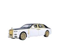 1:24 For Rolls Royce Phantom Eighth Generation Simulation Alloy Model Car Sound Light Pull Back Kids Toy Vehicles Kit(White No box)