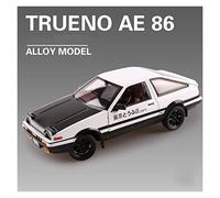 1:24 For Simulation Initial D AE86 Pull Back Toy Metal Diecast Model Car Classic Collectible Vehicles Kit(Black)