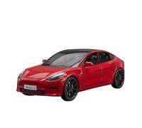 1：24 For Tesla Model 3 Alloy Car Sound And Light Collection Souvenir Display Ornaments Vehicles Kit(Red)
