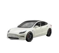 1：24 For Tesla Model 3 Alloy Car Sound And Light Collection Souvenir Display Ornaments Vehicles Kit(White)