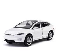1 24 For Tesla X90 Alloy Die-cast Car Model Sound And Light Pull Back Gull-wing Door Fully Open Vehicles Kit(C)