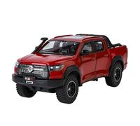 1:24 For The Great Wall Bollen Gun Alloy Off-road Vehicle Model Children's Toy Boy Girl Decoration Desk Display 20CM Vehicles Kit(Red)