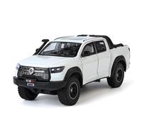 1:24 For The Great Wall Bollen Gun Alloy Off-road Vehicle Model Children's Toy Boy Girl Decoration Desk Display 20CM Vehicles Kit(White)