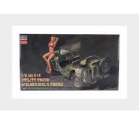 1:24 HASEGAWA Jeep Willys Mb U.S 1/4 Ton 4X4 Military Ut.Truck 1942 Kit HA52249