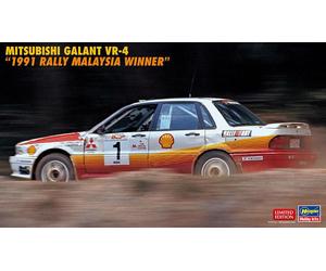 1:24 HASEGAWA Mitsubishi Galant Vr-4 #1 Winner Rally Malaysia 1991 Kit HA20588 M