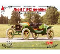 ICM ICM24015 1:24-Model T 1913 Speedster, US Sports Car, black