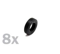Italeri Accessories Set IT3889 1:24 - 8x Rubber Tires for Truck Kit