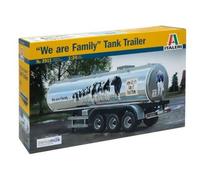 1:24 ITALERI Tank Trailer For Truck We Are Familiy Trasporto Latte Kit IT3911 Mo