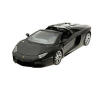 Lamborghini Aventador Black LP700-4 Roadster Satin Matt Maisto 1:24 Scale Model