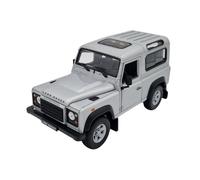 1:24 Land Rover Defender 90 by Welly in Silver 22498S Model Car