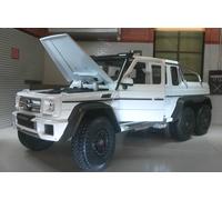 Mercedes G Wagon AMG Black Class G 63 6x6 Welly 1:24 Diecast Scale Model 24061