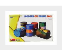 MiniArt – 1:24 Scale Modern Oil Drums 200L – 24008 – 6 pcs