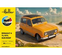 1/24 Model Starter Kit RENAULT 4 TL/GTL Sunroof - HELLER 58704