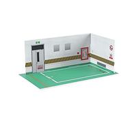 1/24 Parking Lot Scene Display Case Scenery Desktop Decor Diecast Car Garage green 1/24 parking space green