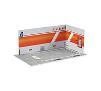 1/24 Parking Lot Scene Display Case Scenery Desktop Decor Diecast Car Garage orange 1/24 Parking Space Orange