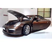 1:24 Porsche 911 Carrera S 2011 Brown V Detailed 21065 Scale Diecast Model Car