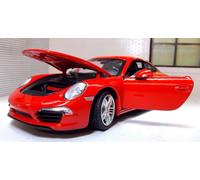 1:24 Porsche 911 Carrera S Red 2012 LGB G Scale Detailed Diecast Model Car BNIB