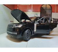 1:24 Range Rover 2022 L460 TDV8 V8 Black SV Vogue Detailed Diecast Model Lights