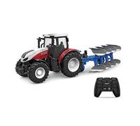 1/24 RC Tractor with LED Light Farmer Engineering Vehicle 2.4G Alloy Tractor Modle Truck Farming Simulator Toy for Boys Kid Gift SZ G
