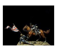 1/24 Resin Model Kit French Cavalryman & Standard Bearer Unpainted