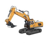 1:24 Scale Alloy Remote Control Loader - 9-Channel 2.4G Wireless Construction Vehicle with One-Button Light & Sound Effects, All-Terrain RC Truck (Style C)