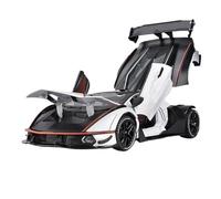 1/24 Scale Diecast Car Model 1:24 for Lamborghini for Essenza SCV12 Track Version Supercar Alloy Die-cast Mdoel Car Sound & Light Collect (Batteries Not Included)(White)