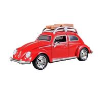 1/24 Scale Diecast Car Model 1:32 for Beetle Travel Version Compact Sedan Alloy Metal Diecast Model Car Classic Retro Cars No battery(Red)