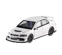 1/24 Scale Diecast Car Model 1:32 for Mitsubishi for Lancer Evo X 9 Alloy Scale Car Model Diecast Metal Toy Vehicle Miniature Sound Light Battery not included(White)