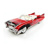 1:24 Scale El Dorado Big Rocket 1959 Classic Convertible Car Diecast Model Toy with Sound and Light (Red)