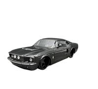 1:24 Scale For Ford Mustang Shelby GT500KR Static Simulation Car Modelenthusiasts Commemorative Collection Simulation Vehicle Playset(Black)