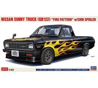 1:24 Scale Hasegawa Nissan SUNNY Truck GB122 Flame decal with spoiler Model Kit