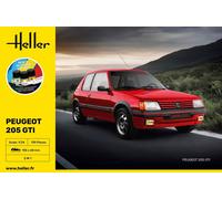 1:24 Scale Heller PEUGEOT 205 GTI Plastic Model Kit Starter Kit inc Glue + Paint