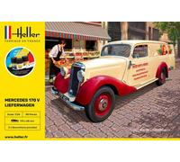 1:24 Scale Heller STARTER KIT - Mercedes Benz MB170 Lieferwagen Van Model Kit