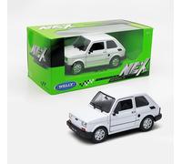 1/24 scale model car (14 cm) compatible with FIAT 126 white - Welly 24066W
