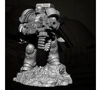 1/24 Sci-Fi Planet Mechwarrior Resin Model unpainted and unassembled Miniature Resin Soldier kit //Hz3a-1