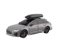 1:24 Simulation For Rs6 Alloy Car Model Sound And Light Pull Back Toy Off-Road Station Wagon Battery not included(Gray)