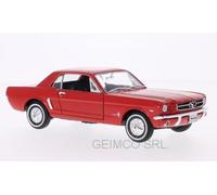 Ford Mustang 1964 Coupe Red Welly 1:24 Scale V Detailed Diecast Model Car 22451