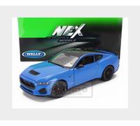 1:24 WELLY Ford Usa Mustang Coupe 2024 Blue WE24123BL Model