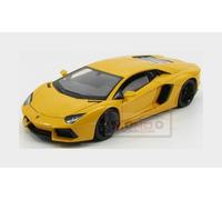 Lamborghini Aventador LP700-4 in yellow, 1:24 scale diecast car model from Welly