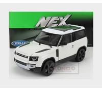 1:24 Land Rover Defender by Welly in White 24110CR Model Car