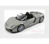 1:24 Welly Porsche 918 Spider Open 2015 Grey Met WE24055CGR Model