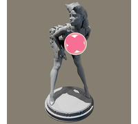 1/24 WWII European Female Soldier Resin Figure Kit Unpainted and Unassembled Miniature Resin Model Parts // T7V3a-9